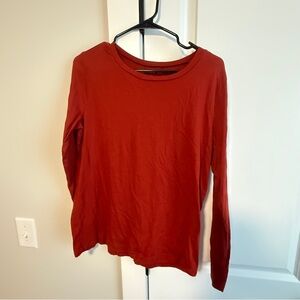 LOFT Red Long Sleeve Tee